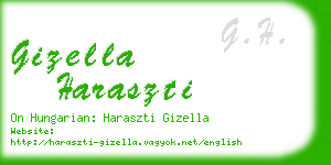 gizella haraszti business card